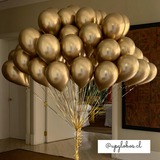 70 Globos Dorados Reflex
